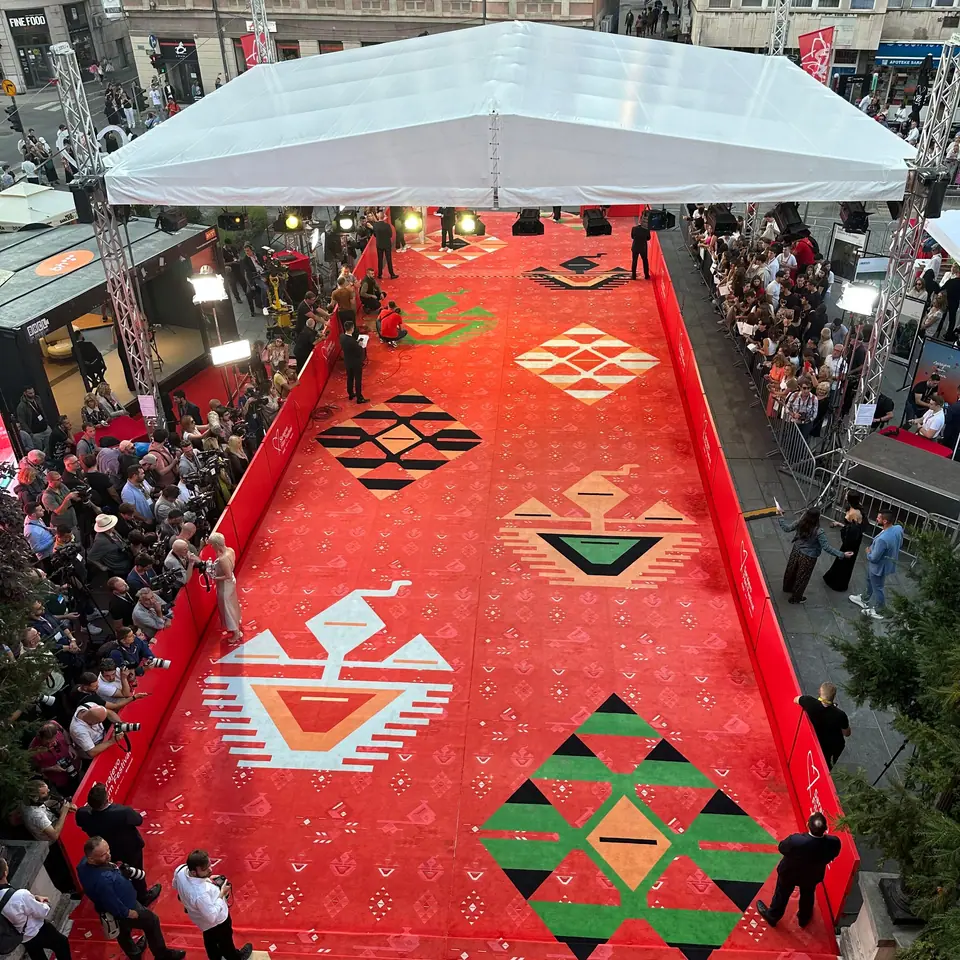 Sarajevo Film Festival, the red carpet from above