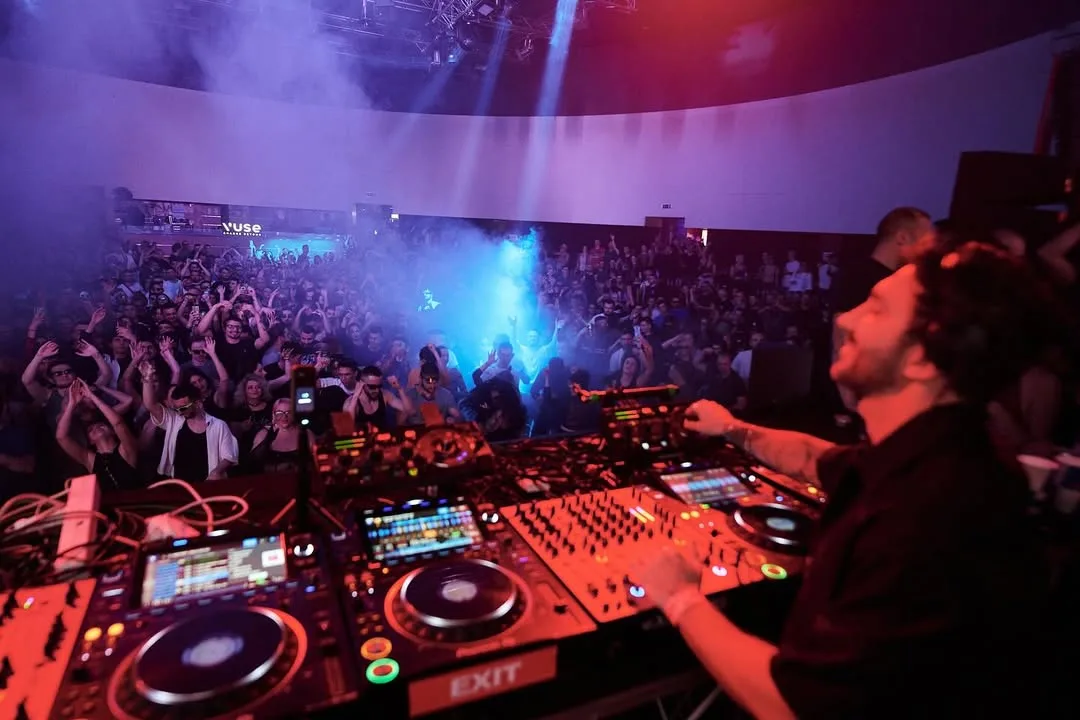 Crowd before the stage at UNITY, Dom Mladih