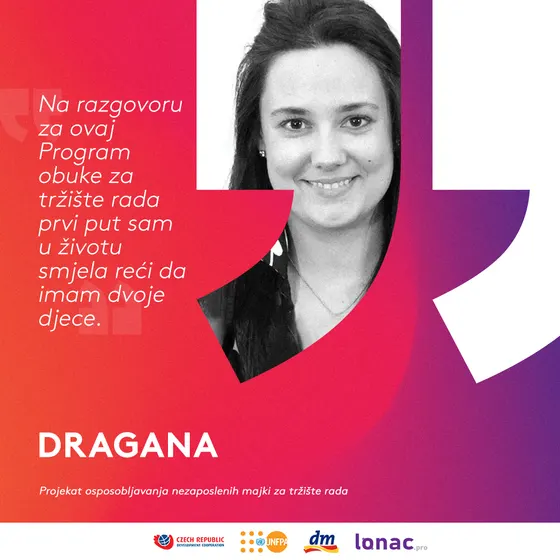 UNFPA, Dragana's card